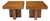 Pair of Cruciform Occasional Tables by Milo Baughman For Sale