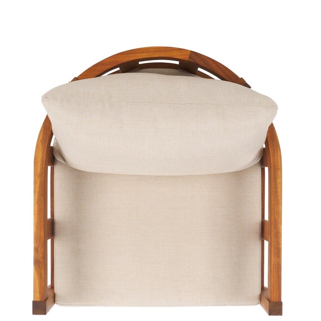 Owen Club Chair Set of 2, Natural/Taupe For Sale In Philadelphia - Image 6 of 11