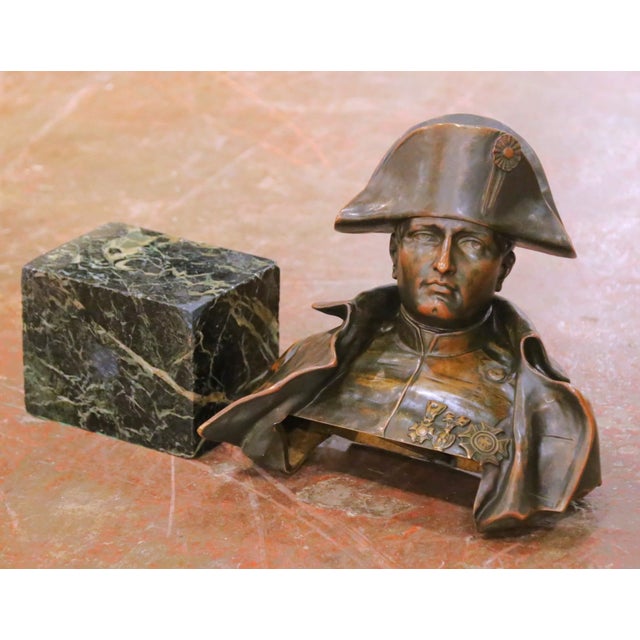Bronze Early 20th Century Bronze Bust of Napoleon Bonaparte by Raphael Nannini For Sale - Image 8 of 10
