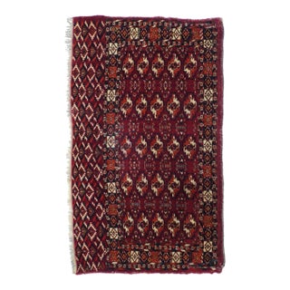 Antique Turkmen Rug 2'3'' X 4' For Sale
