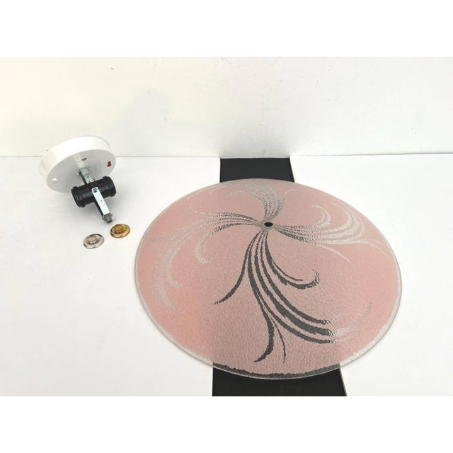 1950s Pink Leaf Sprays Ceiling Light For Sale - Image 14 of 16