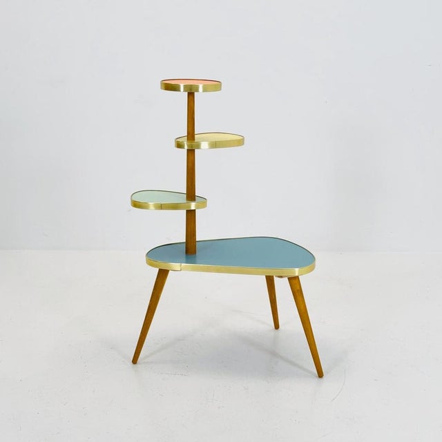 Large Mid-Century Minimalist Plant Stand, Germany, 1950s For Sale - Image 9 of 11