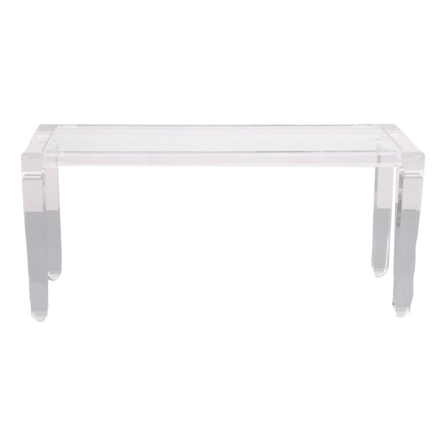 Fabianart Acrylic Glass Console Tale, Italy, 1985 For Sale
