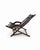Safari-Style Rocking Hammock in Leather and Wood, 1950s For Sale - Image 3 of 9