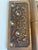 Metal Pair of Fine Victorian Era Decorative Hinges Marked 1870 For Sale - Image 7 of 10