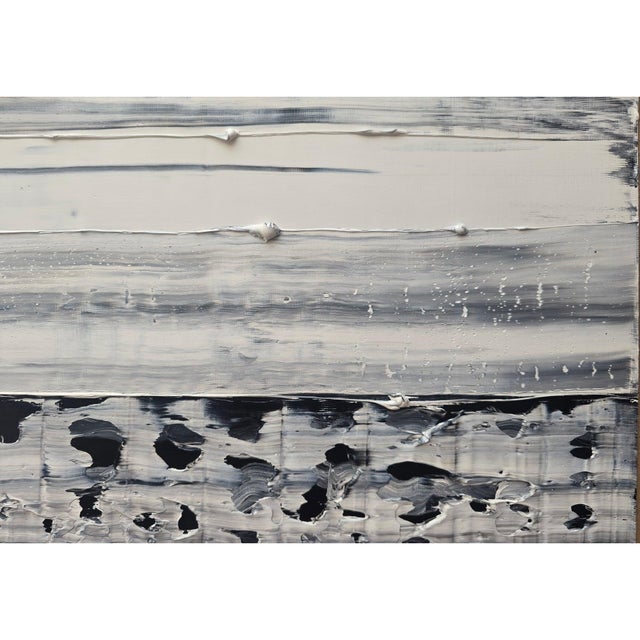 2020s Emotional Topography — Horizon (No. 1) | Original Black & White Abstract Seascape by Diane Grant For Sale - Image 5 of 13