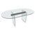 Mid-Century Modern Glass Dining Room Table with Glass Legs in the Pace Style For Sale - Image 15 of 18