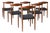 Vintage Set of Six Sculptural Solid Teak Danish Dining Chairs by Vamo Sønderborg For Sale