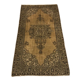 Vintage Bohemian Area Handmade Rug- 4′8″ × 8′4″ For Sale