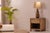 Crafted from Wood, it features a Natural wood finish finish that adds warmth and character to any room. Measuring 20 x 16...