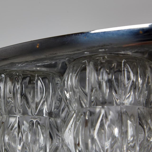 Glass and Chrome Chandelier For Sale - Image 18 of 18