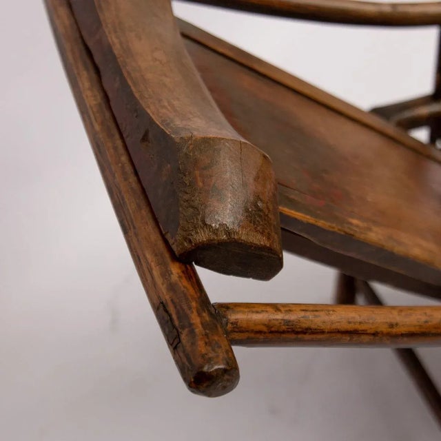 Late 19th Century Chinese Handcrafted Lounge Chair For Sale - Image 6 of 10