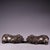 Asian Pair of Antique Silver-Plated Guardian Lion Figurines, 2000g Total, High Relief For Sale - Image 3 of 10