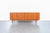 Danish modern teak tambour door credenza by Hornslet Mobelfabrik, Denmark, 1970s. Beautifully crafted from richly figured...