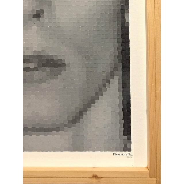 Francisco Vital "David Bowie Ziggy Stardust" Contemporary Pop Art Pixelated Portrait Painting, 2021 For Sale In Houston - Image 6 of 10