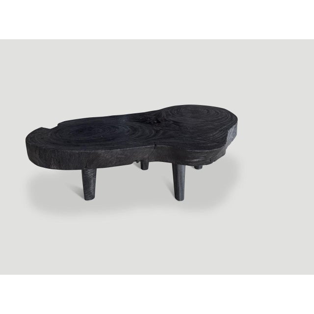 2010s Andrianna Shamaris Amorphous Single Slab Mid Century Modern Coffee Table For Sale - Image 5 of 6