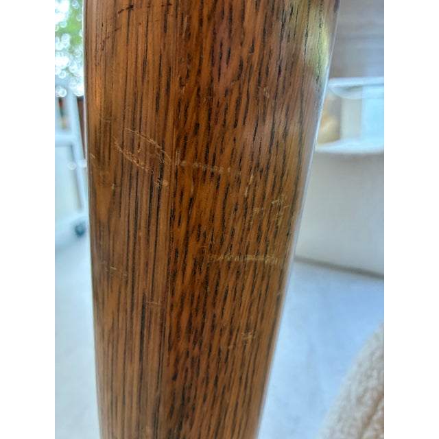 Vintage Solid Oak Table For Sale - Image 13 of 18
