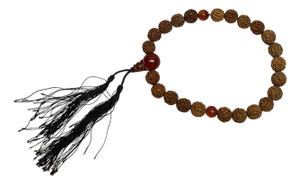 Light Brown Seed Carving 23 Beads Hand Rosary Praying Chain