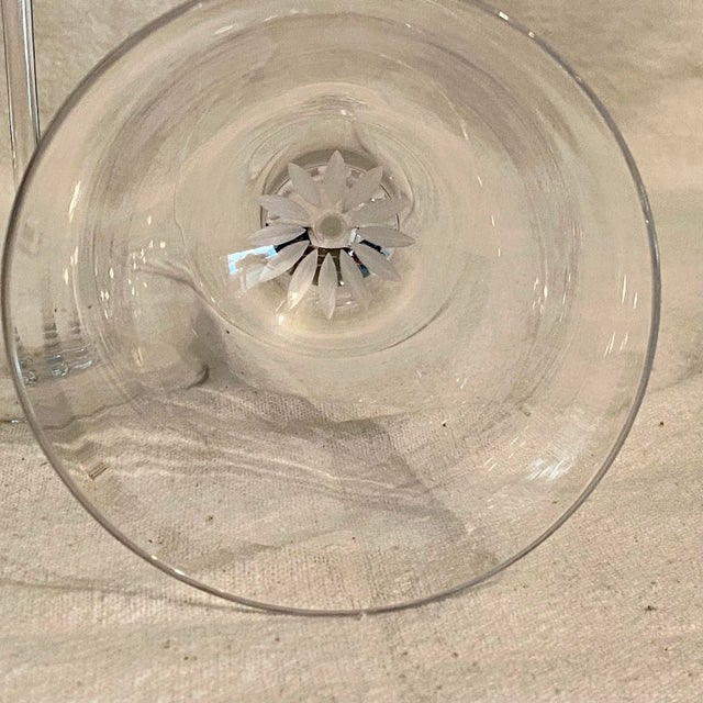 1980s Mikasa Starburst Water Goblets - Set of 2 For Sale - Image 5 of 6