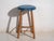 Antique Wooden Stool with Round Seat, Central Europe, 1950 For Sale - Image 6 of 7