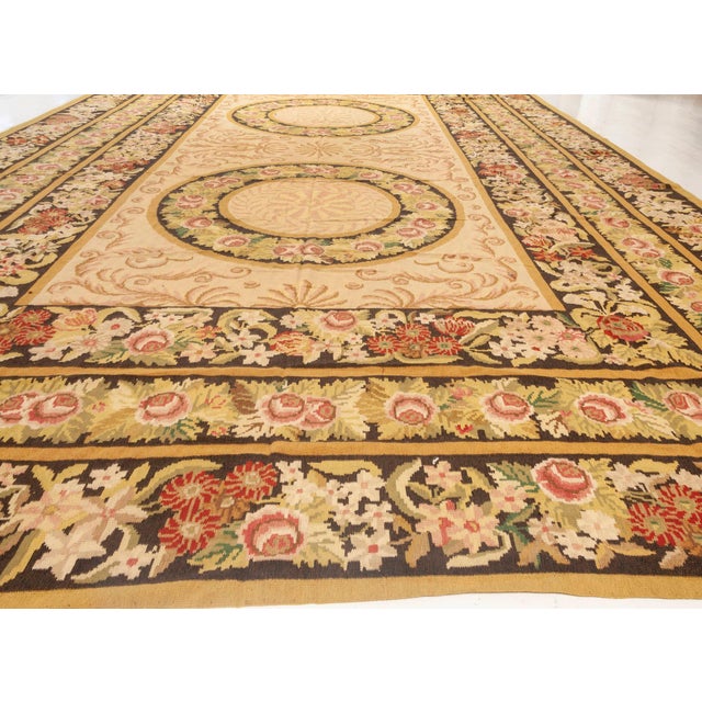 Early 21st Century Modern Bessarabian Floral Design Handmade Wool Rug by Doris Leslie Blau For Sale - Image 5 of 7