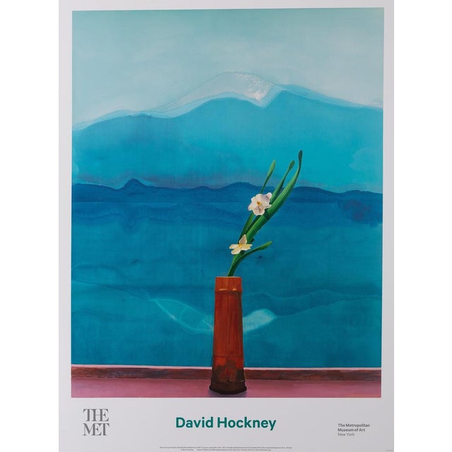 Mount Fuji and Flowers Poster after David Hockney For Sale - Image 6 of 6