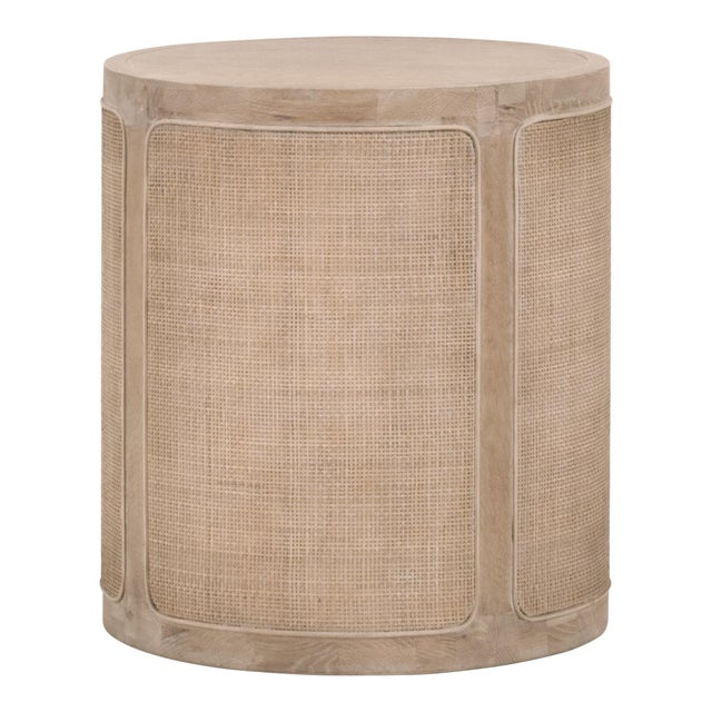 2020s Cane End Table, Smoke Gray Oak For Sale - Image 5 of 12
