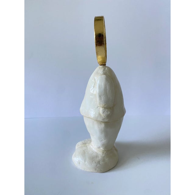 2020s "Now You See Me" Statue, Handcrafted Air-Dried Clay Art Piece For Sale - Image 5 of 6