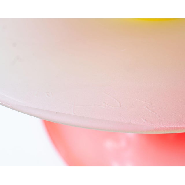 2000 - 2009 Stephan Cox 2001 Postmodern Art Glass Compote For Sale - Image 5 of 6