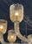 Modernist Gold Murano Glass and Brass 8 Light Chandelier For Sale In Dallas - Image 6 of 7