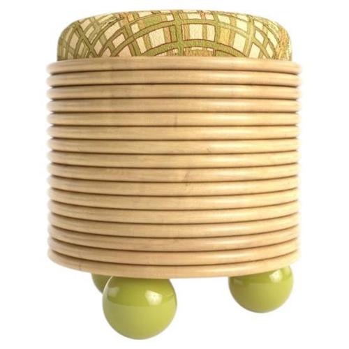 Disco Pouf in Tinted Rattan and HR Foam by Popus Editions For Sale - Image 8 of 8
