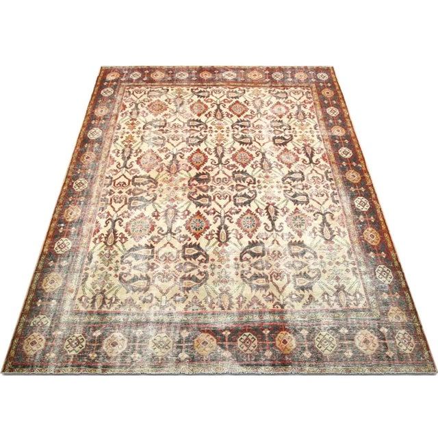 1930s Persian Mahal Rug For Sale In Los Angeles - Image 6 of 7