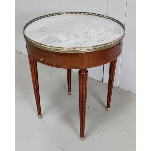 Bouillotte Table in Mahogany in the Style of Louis XVI, Early 20th Century For Sale - Image 3 of 18