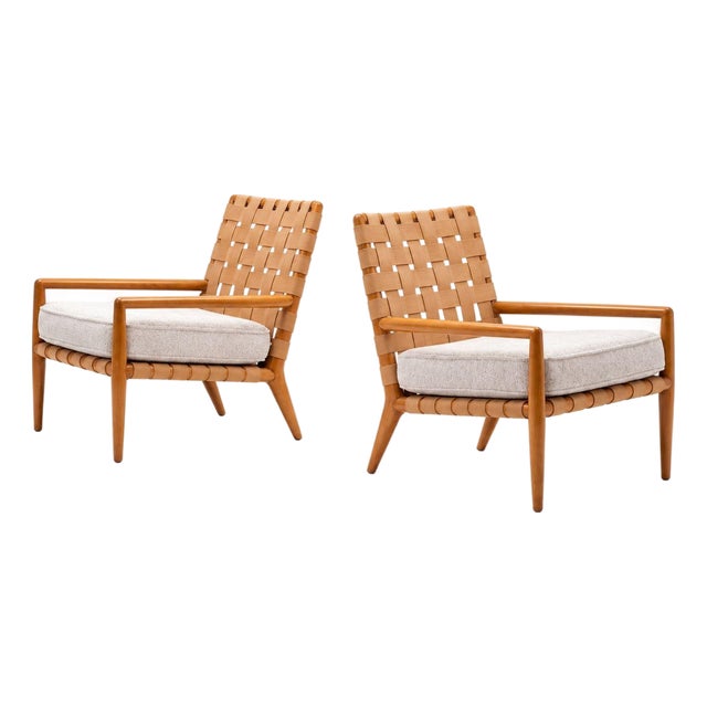 t.h. Robsjohn-Gibbings Lounge Chair, Widdicomb United Kingdom / Usa, C. 1955 For Sale