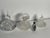 Glass Set of 4, Vintage Crystal Glass Perfume Bottles For Sale - Image 7 of 11