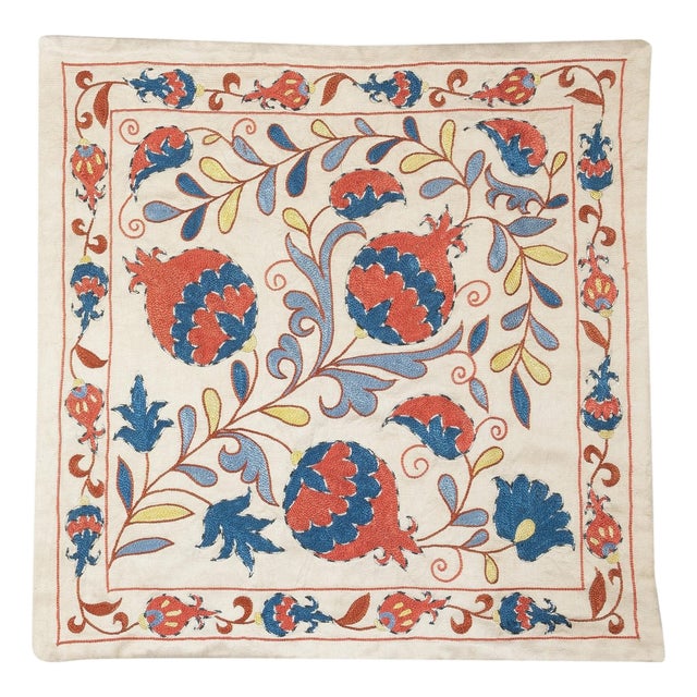 20"x20" 100% Silk Cushion Cover. Embroidered Lace Pillow. New Toss Pillow For Sale