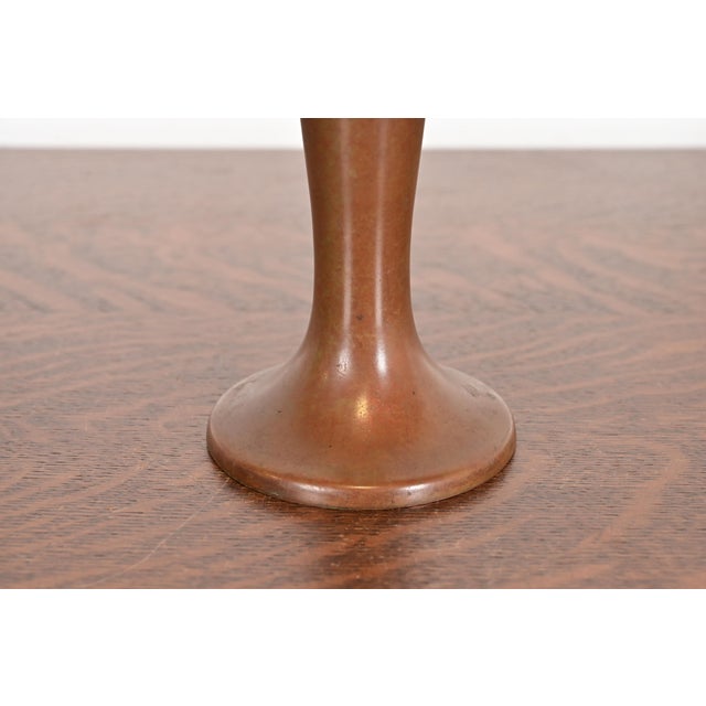 Heintz Style Arts & Crafts Sterling Silver on Bronze Vase For Sale - Image 9 of 12