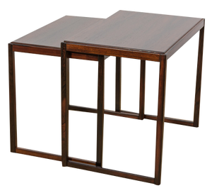 Mid-Century Rosewood Nesting Tables, Sweden, 1960s, Set of 2
