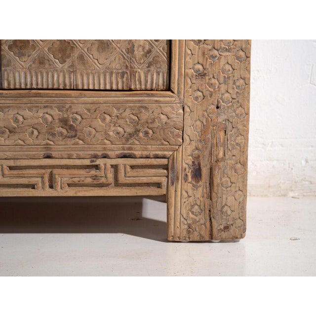 Wood Antique Carved Pine Sideboard For Sale - Image 7 of 15