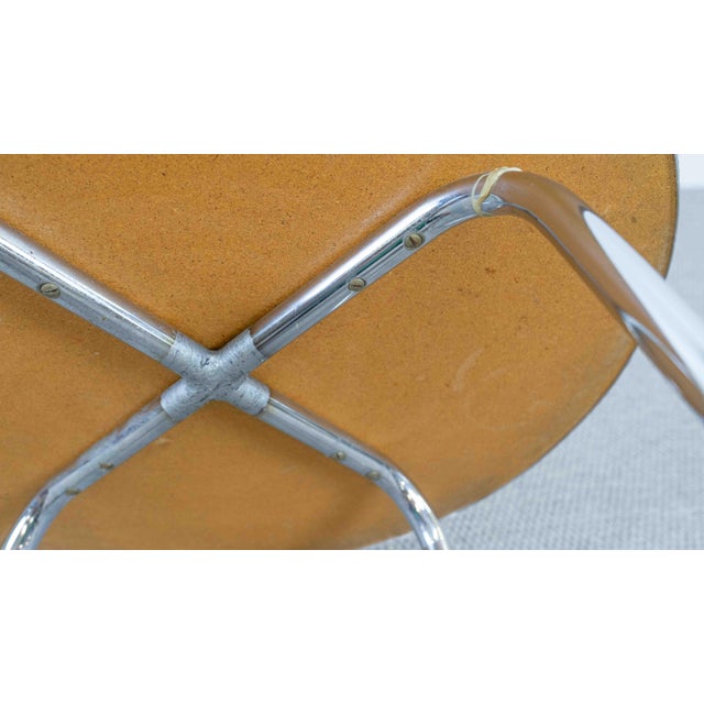 Yellow Vintage Bauhaus Steel Tube Side Table, 1940s For Sale - Image 8 of 11