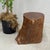 Mid 20th Century Reclaimed Tree Trunk Side Pedestal Table with Organic Shape For Sale - Image 5 of 7
