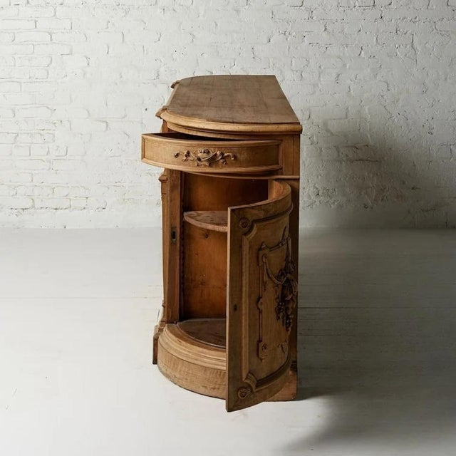 Late 19th Century 1880s French Carved Oak Serving Counter For Sale - Image 5 of 10