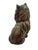 Gray Vintage Norleans Japan Mid Century Smoke Gray and Tan Persian Cat Porcelain Statue With Label For Sale - Image 8 of 14