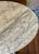 Mid 20th Century French Provincial Style Oval Marble-Top Center Table | Italian Marble | Carved Rose Garland Apron | Lyre Base For Sale In Houston - Image 6 of 14