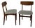 Danish Teak Dining Chairs, 1960s, Set of 2 For Sale