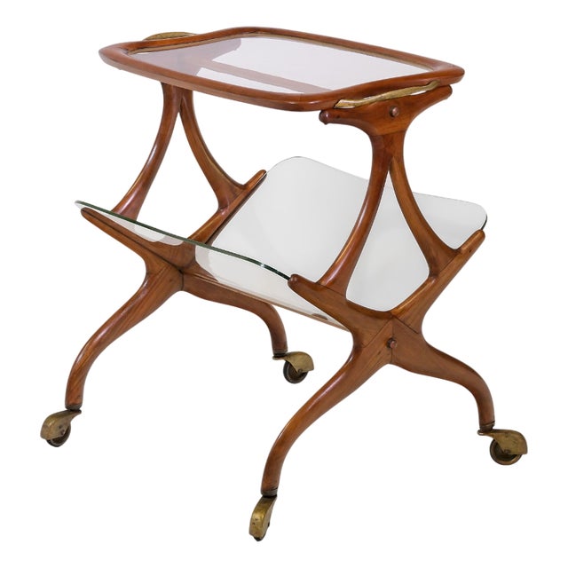 Mid-Century Modern Italian Magazine Rack by Cesare Lacca, 1950s For Sale