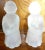 Late 20th Century Frosted Glass Angel Candle Stick Holders Hand Crafted by Smith - a Pair For Sale In Las Vegas - Image 6 of 10