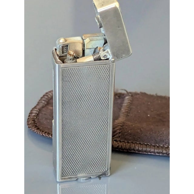Dunhill 40's Dunhill Palladium Plated Classic Rollerlite For Sale - Image 4 of 5
