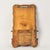 Wood Antique Wall Hanging Wood Framed Mirror With Cubby Carved Leaves For Sale - Image 7 of 12