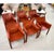 Animal Skin Mario Bellini for Cassina Cab 413 Italian Red Leather Dining Chairs Set of 6 For Sale - Image 7 of 18